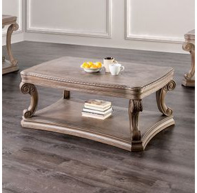 Seven Oaks Weathered Oak Rectangular Occasional Table Set