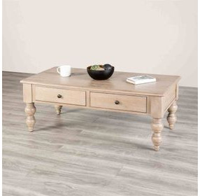 Chesapeake Light White Wash Rectangular Occassional Table