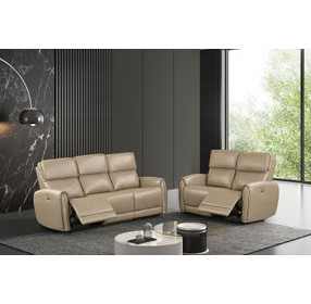 Schlieren Beige 81" Power Reclining Sofa with USB Charging