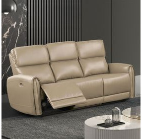 Schlieren Beige Power Reclining Living Room Set with USB Charging