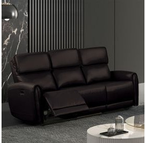 Schlieren Black Power Reclining Living Room Set with USB Charging