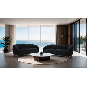 Kolvere Black 68" Loveseat