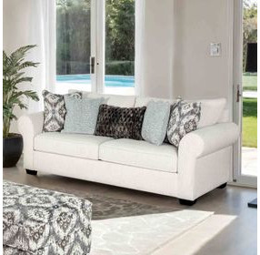 Queensbury White Living Room Set