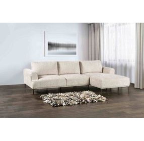 Gladbach Light Brown 2 Piece Modular Sectional with RAF Chaise