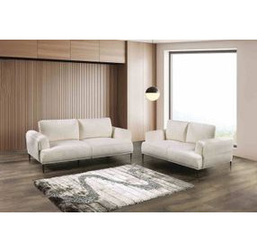 Gladbach Linen White Living Room Set