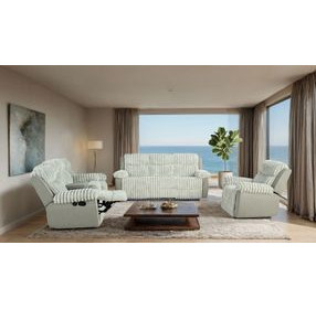 Dionysus Gray Glider Reclining Sofa with USB Charging and LED