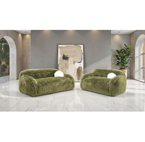 Darwen Green 67" Loveseat with Pillow