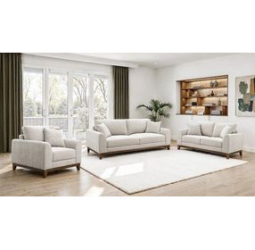 Watton Light Gray Living Room Set with Pillows