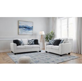Enea Light Gray Living Room Set with Pillows