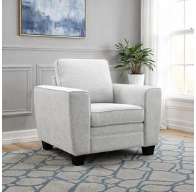 Enea Light Gray Upholstered Lounge Chair