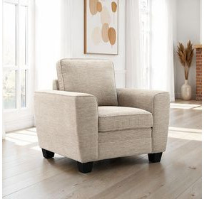 Enea Taupe Upholstered Lounge Chair