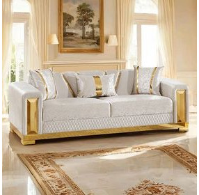 Valdosta Beige Living Room Set with Pillows