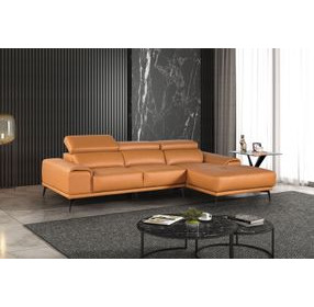 Vadso Tangerine 111" RAF Sectional with Adjustable Headrest