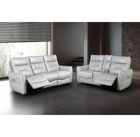 Terentius Taupe Power Reclining Living Room Set with Storage