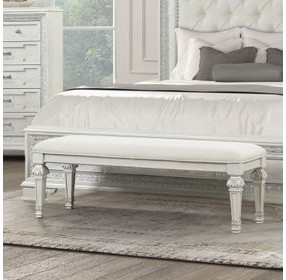 Stella Mia Creamy White Accent Bench