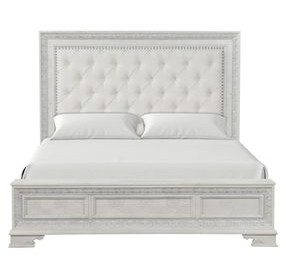 Stella Mia Creamy White Upholstered Panel Bedroom Set