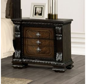 Promenade Espresso 3 Drawer Nightstand with USB Charging