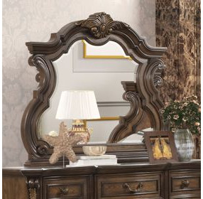 Leovanni Dark Brown Dresser Mirror