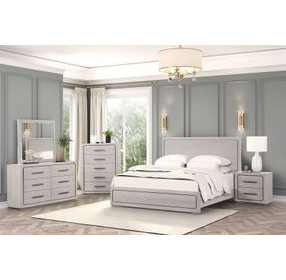 Crowthorne White Oak Queen Panel Bed