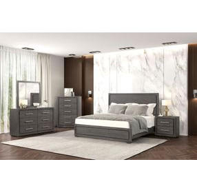 Crowthorne Warm Gray Queen Panel Bed