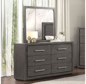 Crowthorne Warm Gray 6 Drawer Dresser