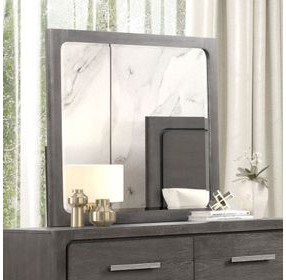 Crowthorne Warm Gray Rectangular Dresser Mirror