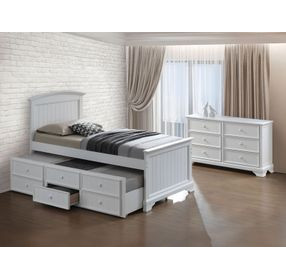 Fanton White 5 Drawer Chest