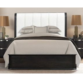Osterley Black Upholstered Panel Bedroom Set