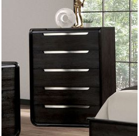 Osterley Black 5 Drawer Chest