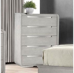 Osterley Light Gray 5 Drawer Chest