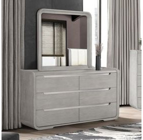 Osterley Light Gray 6 Drawer Dresser