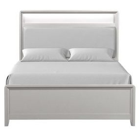 Bryne Champagne Panel Bedroom Set with LED Light