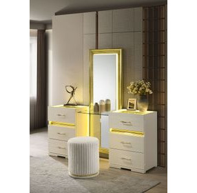 Lucida Beige Vanity with Mirror and LED