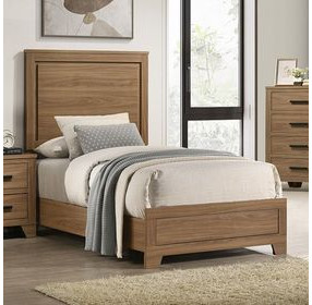 Panelli Walnut Youth Panel Bedroom Set