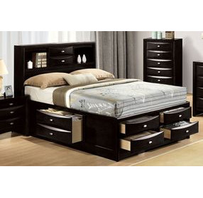 Zosimo Black Storage Platform Bedroom Set