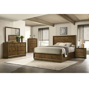 Kirkham Walnut Panel Bedroom Set