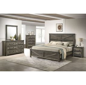 Britonale Rustic Gray Panel Bedroom Set