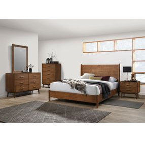 Tromso Walnut Panel Bedroom Set