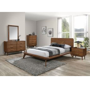 Stathelle Walnut Full Platform Bed