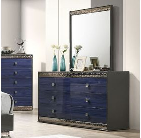 Hartlepool Ash Gray Rectangular Dresser Mirror