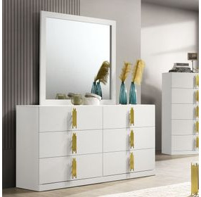 Basildon White Square Dresser Mirror
