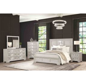 Argenthart Light Gray 2 Drawer Nightstand