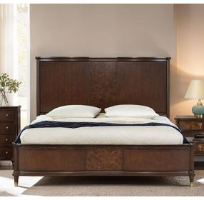 Westerham Dark Cherry Panel Bedroom Set with LED