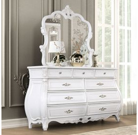 Valentini White 9 Drawer Dresser