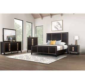 Kenyada Espresso Low Profile Bedroom Set