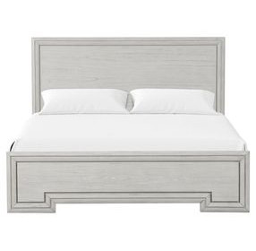 Basilone Rustic White Panel Bedroom Set