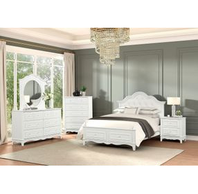 Naucalpan White Full Upholstered Storage Platform Bed