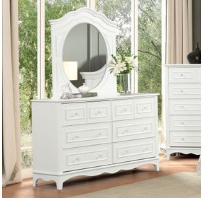 Naucalpan White 6 Drawer Dresser