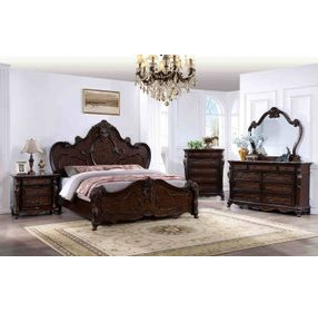 Roselli Dark Cherry Panel Bedroom Set