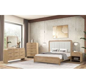 Handforth Natural King Panel Bed